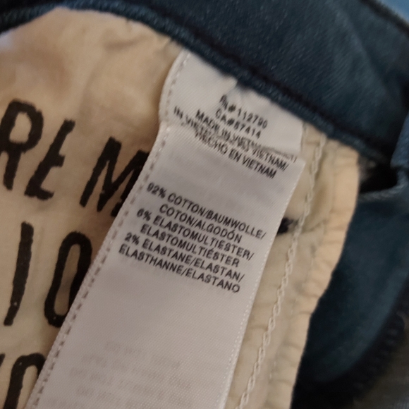 True Religion Halle Mid Rise Super Skinny Distressed Embroidered Jeans - Picture 11 of 11